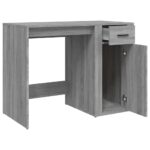 Bureau Sonoma gris 100x49x75 cm Bois d'ingénierie – Image 5