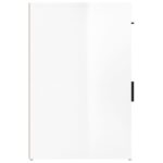 Armoire de bureau Blanc brillant 40x49x75 cm Bois d'ingénierie – Image 6