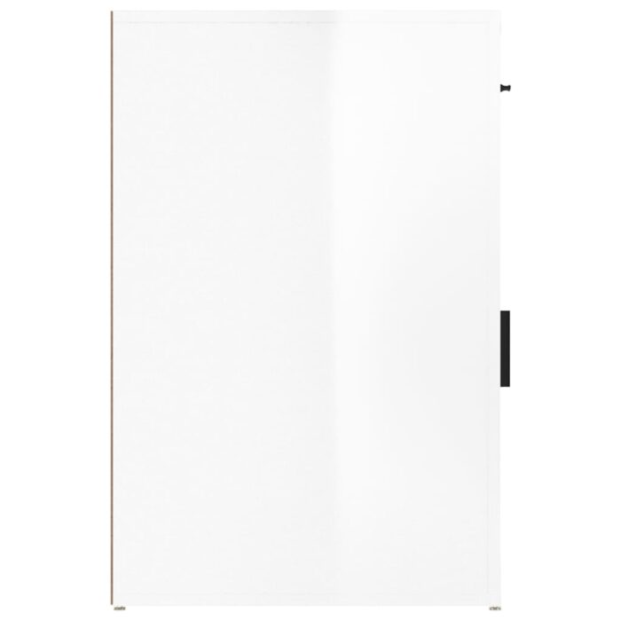Armoire de bureau Blanc brillant 40x49x75 cm Bois d'ingénierie – Image 6