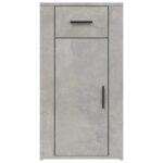 Armoire de bureau Gris béton 40x49x75 cm Bois d'ingénierie – Image 4