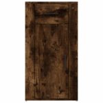 Armoire de bureau Chêne fumé 40x49x75 cm Bois d'ingénierie – Image 4