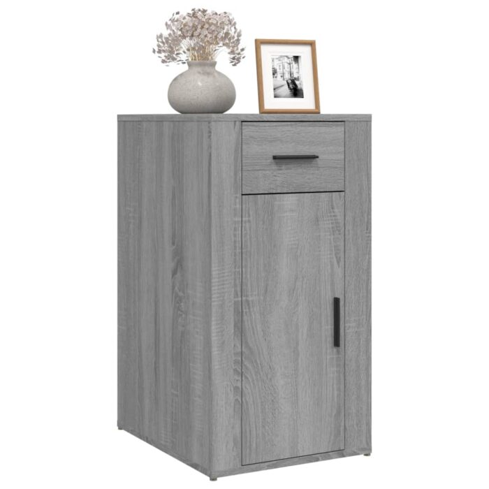 Armoire de bureau Sonoma gris 40x49x75 cm Bois d'ingénierie – Image 2