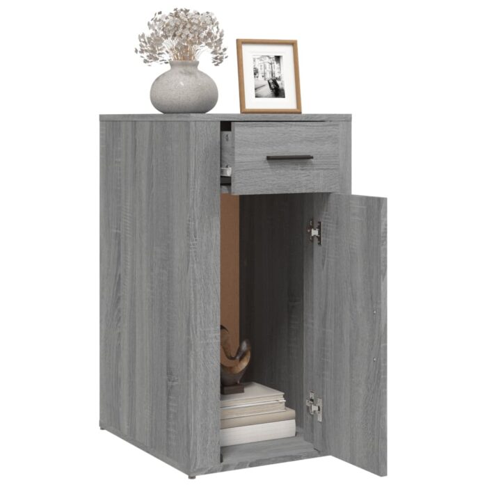 Armoire de bureau Sonoma gris 40x49x75 cm Bois d'ingénierie – Image 3