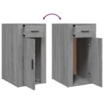 Armoire de bureau Sonoma gris 40x49x75 cm Bois d'ingénierie – Image 7