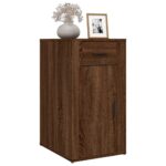 Armoire de bureau Chêne marron 40x49x75 cm Bois d'ingénierie – Image 2