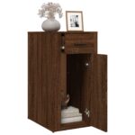 Armoire de bureau Chêne marron 40x49x75 cm Bois d'ingénierie – Image 3