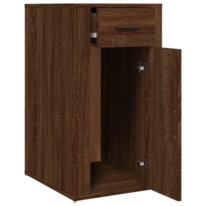 Armoire de bureau Chêne marron 40x49x75 cm Bois d'ingénierie – Image 5