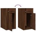 Armoire de bureau Chêne marron 40x49x75 cm Bois d'ingénierie – Image 7