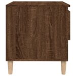 Table de chevet Chêne brun 50x46x50 cm Bois d'ingénierie – Image 4