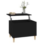 Table basse Noir 60x44,5x45 cm Bois d'ingénierie – Image 3
