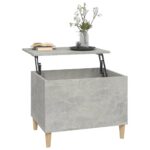 Table basse Gris béton 60x44,5x45 cm Bois d'ingénierie – Image 3