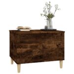 Table basse Chêne fumé 60x44,5x45 cm Bois d'ingénierie – Image 2