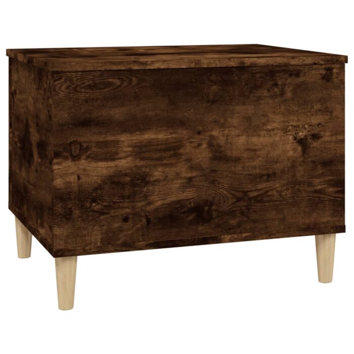 Table basse Chêne fumé 60x44,5x45 cm Bois d'ingénierie – Image 4