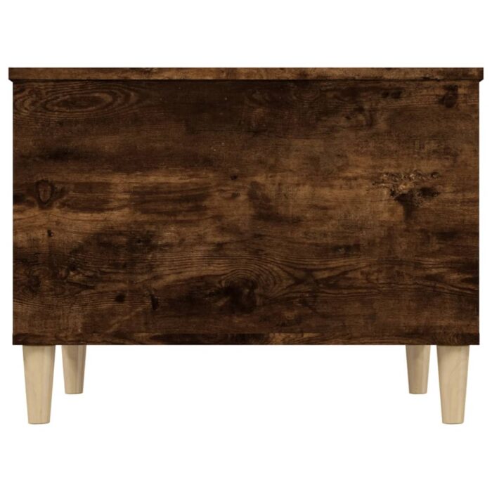 Table basse Chêne fumé 60x44,5x45 cm Bois d'ingénierie – Image 5