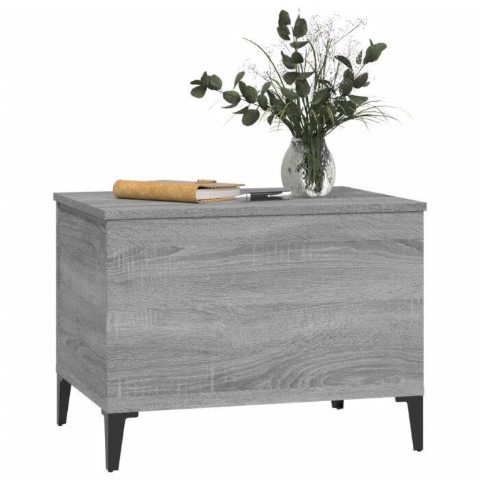 Table basse Sonoma gris 60x44,5x45 cm Bois d'ingénierie – Image 2