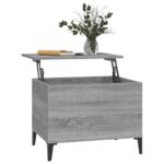 Table basse Sonoma gris 60x44,5x45 cm Bois d'ingénierie – Image 3