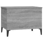 Table basse Sonoma gris 60x44,5x45 cm Bois d'ingénierie – Image 4