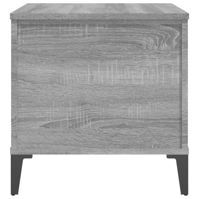 Table basse Sonoma gris 60x44,5x45 cm Bois d'ingénierie – Image 6