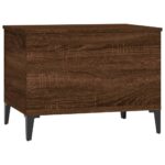 Table basse Chêne marron 60x44,5x45 cm Bois d'ingénierie – Image 4