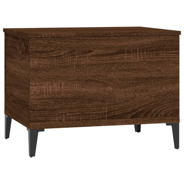 Table basse Chêne marron 60x44,5x45 cm Bois d'ingénierie – Image 4