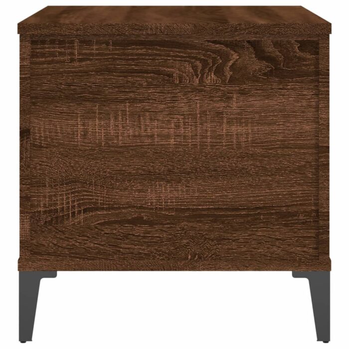 Table basse Chêne marron 60x44,5x45 cm Bois d'ingénierie – Image 6