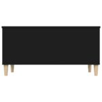 Table basse Noir 90x44,5x45 cm Bois d'ingénierie – Image 5