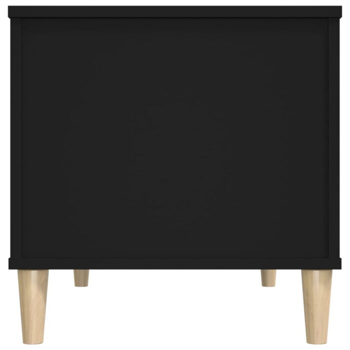 Table basse Noir 90x44,5x45 cm Bois d'ingénierie – Image 6