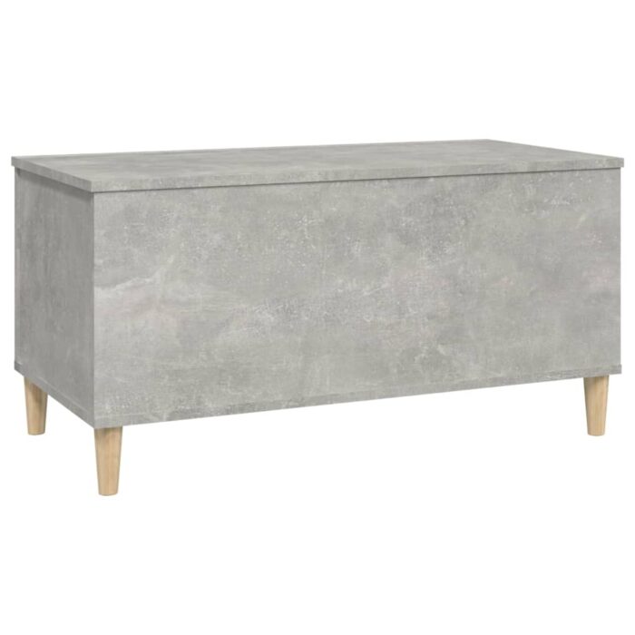 Table basse Gris béton 90x44,5x45 cm Bois d'ingénierie – Image 4