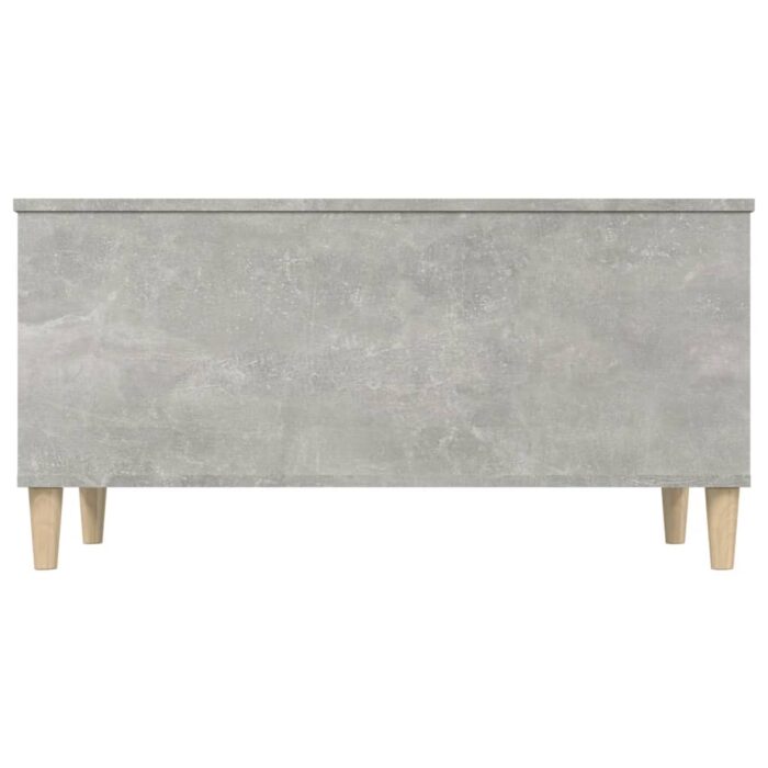 Table basse Gris béton 90x44,5x45 cm Bois d'ingénierie – Image 5