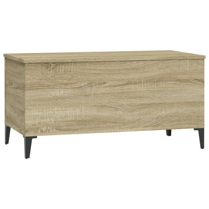 Table basse Chêne sonoma 90x44,5x45 cm Bois d'ingénierie – Image 4
