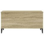 Table basse Chêne sonoma 90x44,5x45 cm Bois d'ingénierie – Image 5