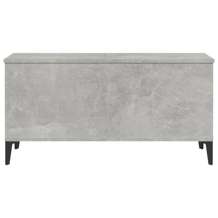 Table basse Gris béton 90x44,5x45 cm Bois d'ingénierie – Image 5