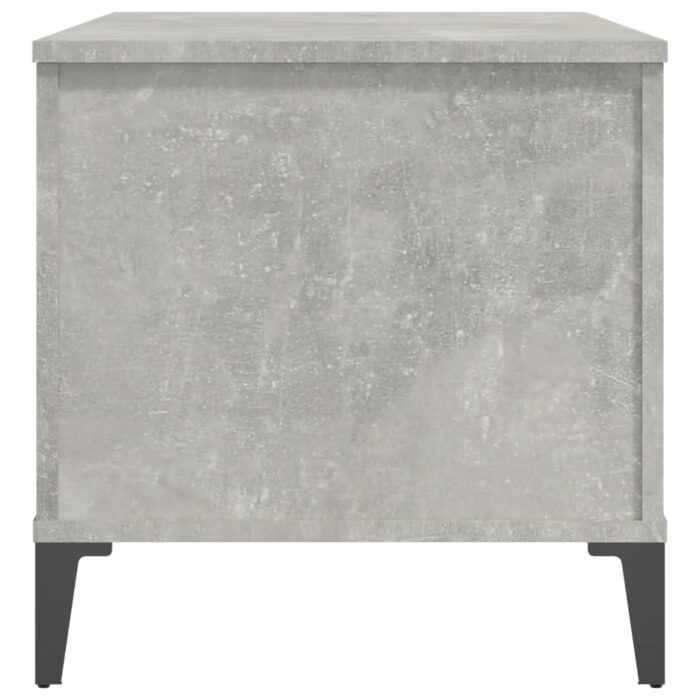 Table basse Gris béton 90x44,5x45 cm Bois d'ingénierie – Image 6