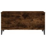 Table basse Chêne fumé 90x44,5x45 cm Bois d'ingénierie – Image 5