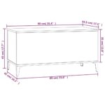 Table basse Chêne fumé 90x44,5x45 cm Bois d'ingénierie – Image 8