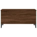 Table basse Chêne marron 90x44,5x45 cm Bois d'ingénierie – Image 5