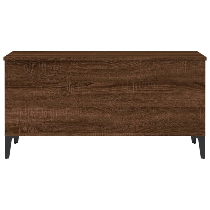 Table basse Chêne marron 90x44,5x45 cm Bois d'ingénierie – Image 5