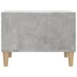 Table basse Gris béton 60x50x36,5 cm Bois d'ingénierie – Image 4