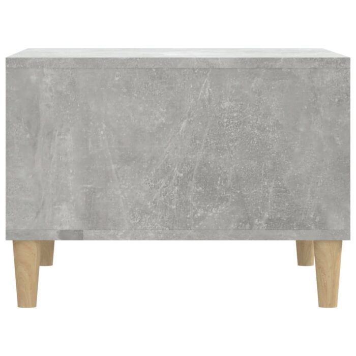 Table basse Gris béton 60x50x36,5 cm Bois d'ingénierie – Image 4