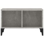 Table basse Gris béton 60x50x36,5 cm Bois d'ingénierie – Image 3
