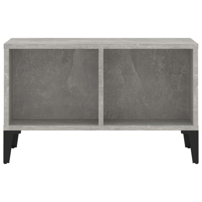 Table basse Gris béton 60x50x36,5 cm Bois d'ingénierie – Image 3