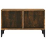 Table basse Chêne fumé 60x50x36,5 cm Bois d'ingénierie – Image 3