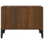 Table basse Chêne marron 60x50x36,5 cm Bois d'ingénierie – Image 4
