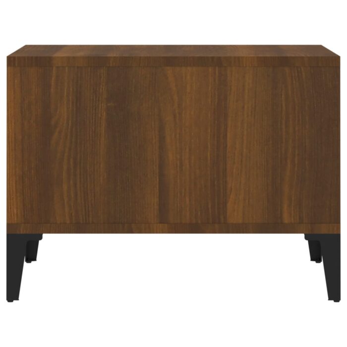 Table basse Chêne marron 60x50x36,5 cm Bois d'ingénierie – Image 4