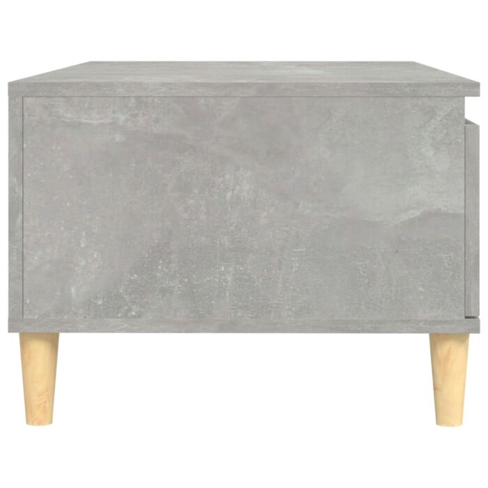Table basse Gris béton 90x50x36,5 cm Bois d'ingénierie – Image 5