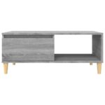 Table basse Sonoma gris 90x50x36,5 cm Bois d'ingénierie – Image 3