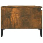 Table basse Chêne fumé 90x50x36,5 cm Bois d'ingénierie – Image 4
