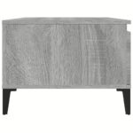 Table basse Sonoma gris 90x50x36,5 cm Bois d'ingénierie – Image 4