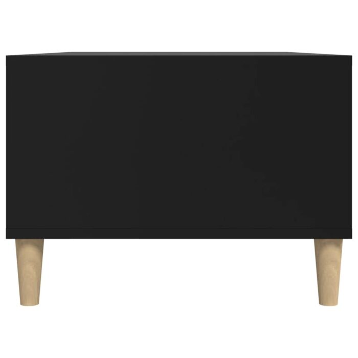 Table basse Noir 90x50x36,5 cm Bois d'ingénierie – Image 6