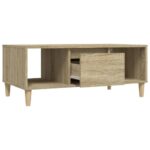 Table basse Chêne sonoma 90x50x36,5 cm Bois d'ingénierie – Image 4